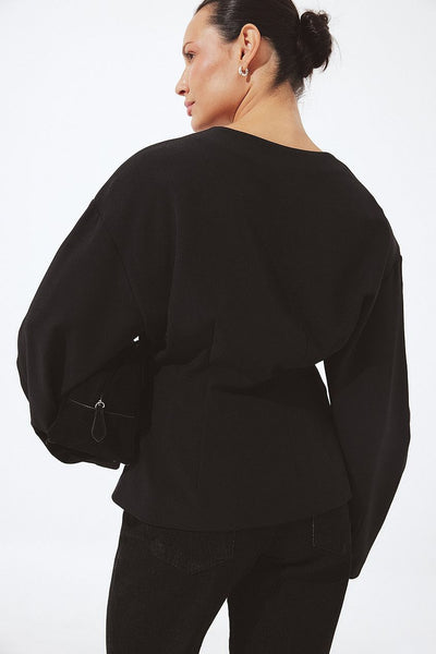 Tailored Fitted Button Front Blouse