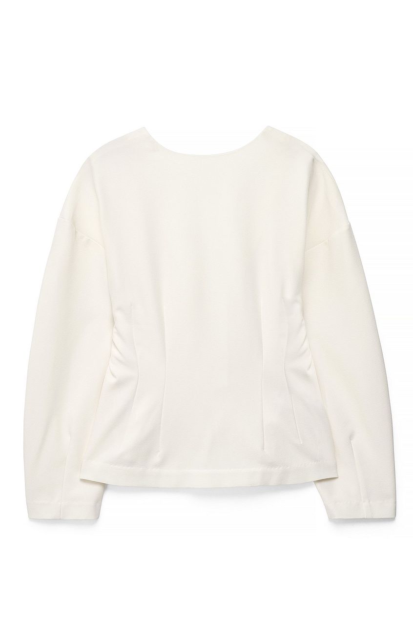 Tailored Fitted Button Front Blouse