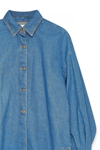 Wide Sleeve Denim Shirt