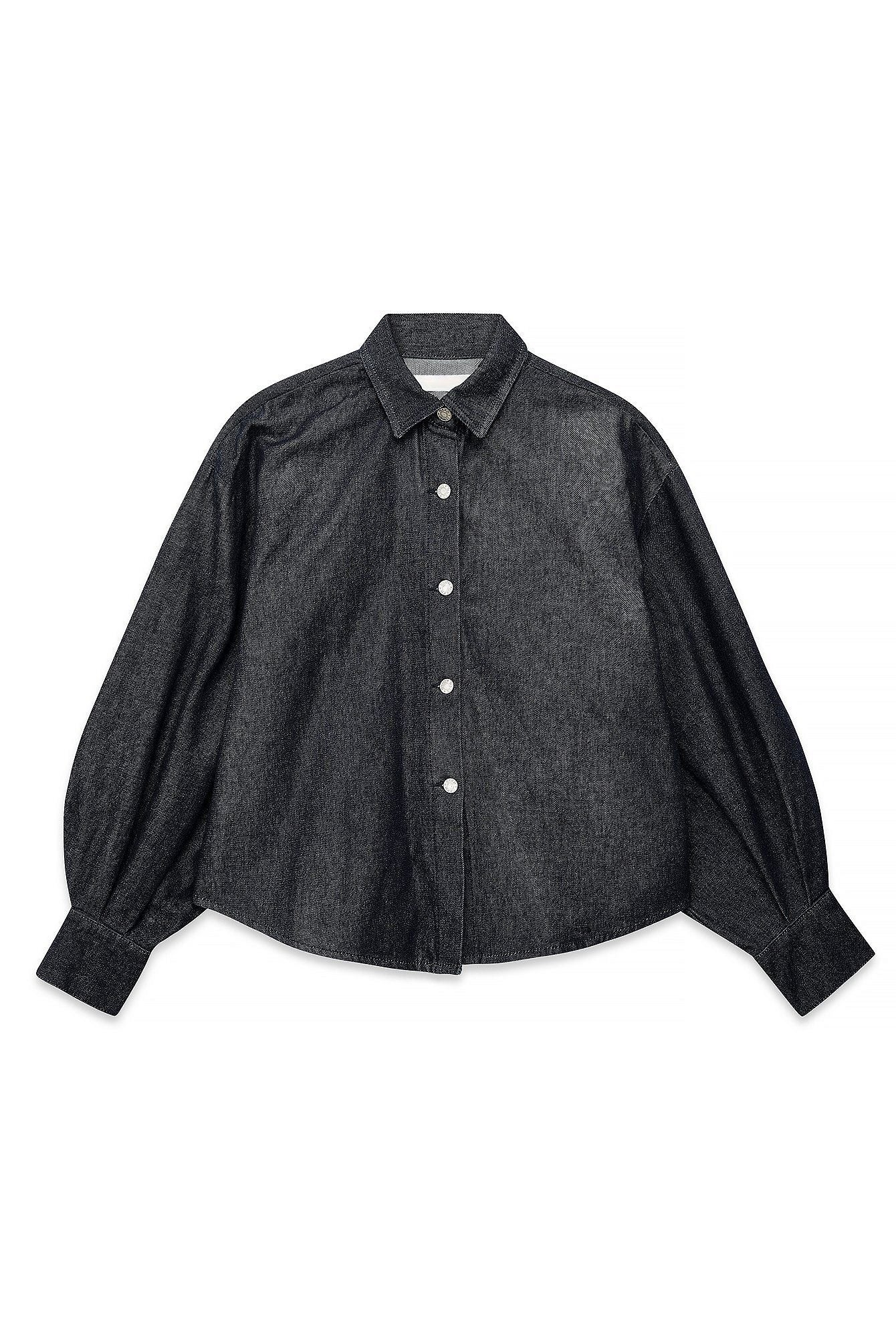 Wide Sleeve Denim Shirt