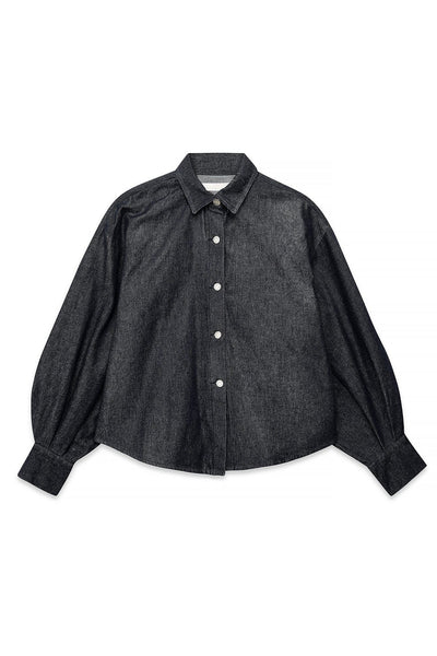 Wide Sleeve Denim Shirt