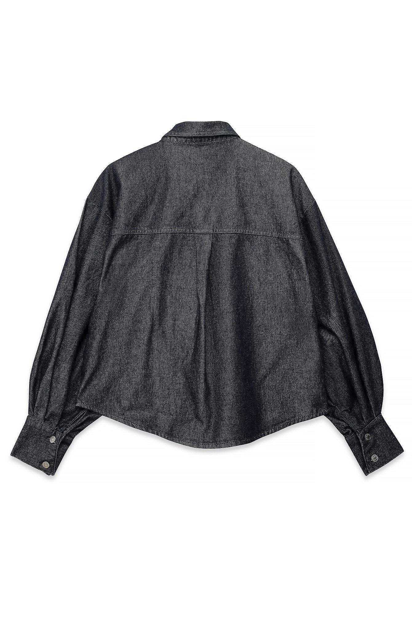 Wide Sleeve Denim Shirt