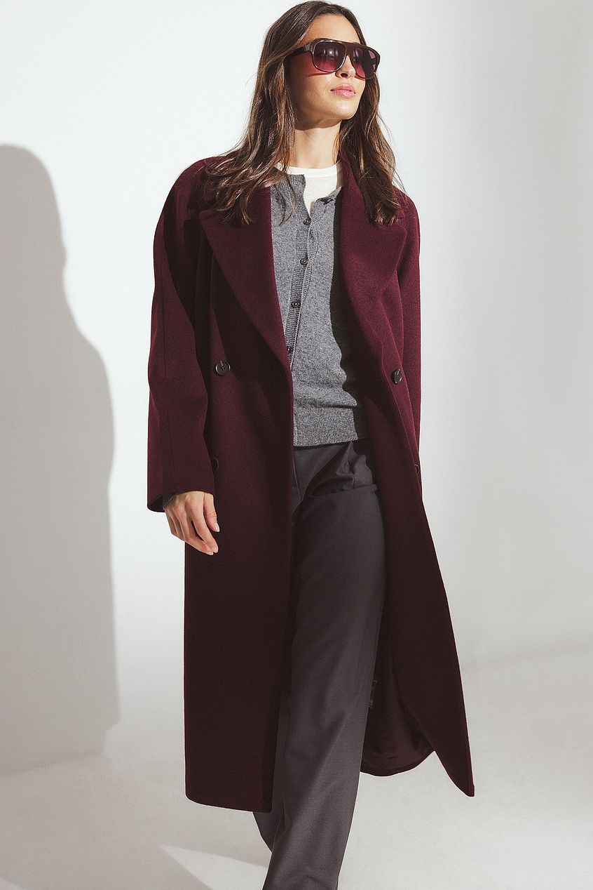 Wool Blend Oversized Coat