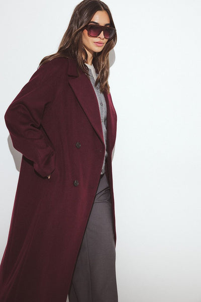 Wool Blend Oversized Coat
