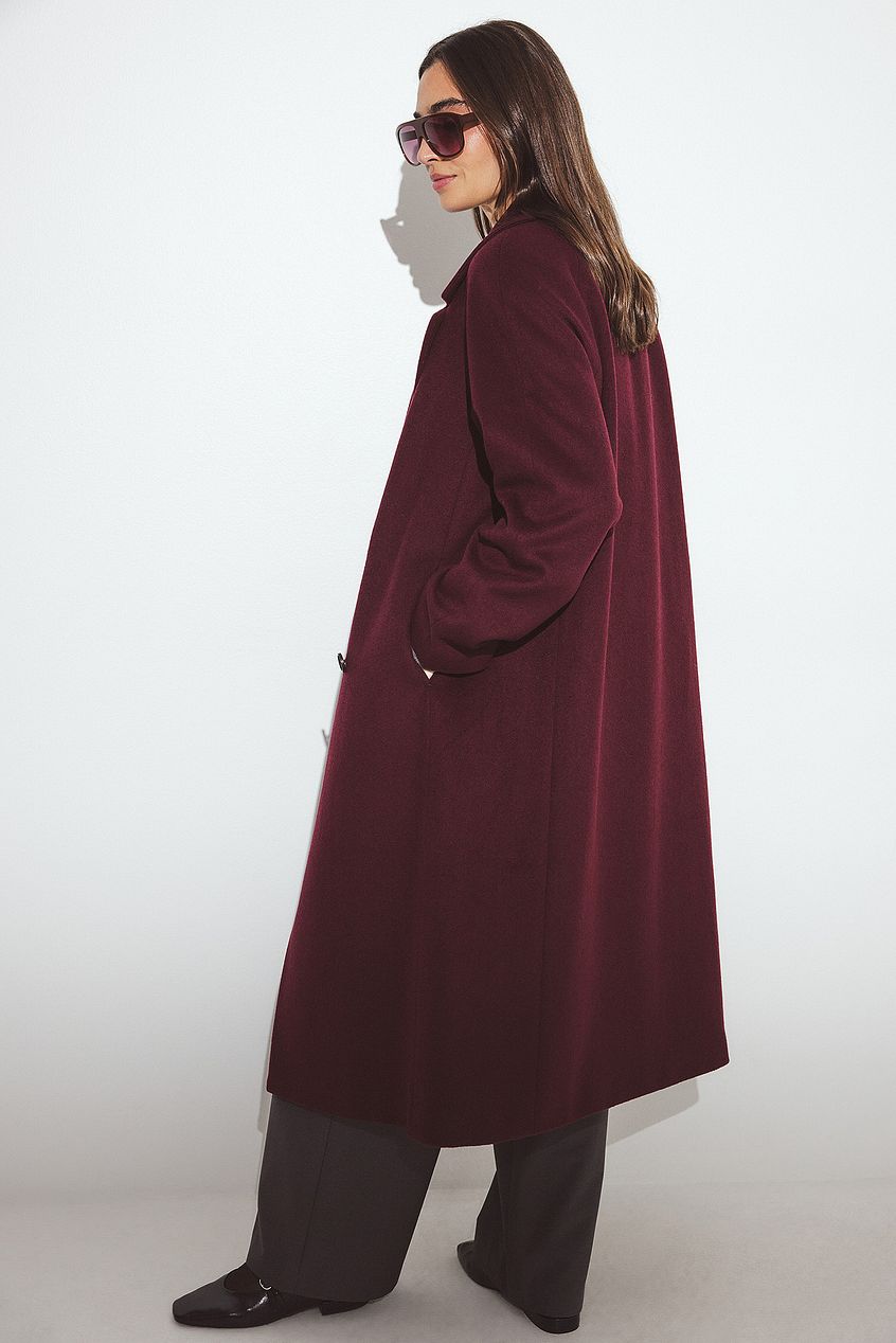 Wool Blend Oversized Coat