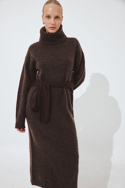 Wool Blend Knitted Midi Dress