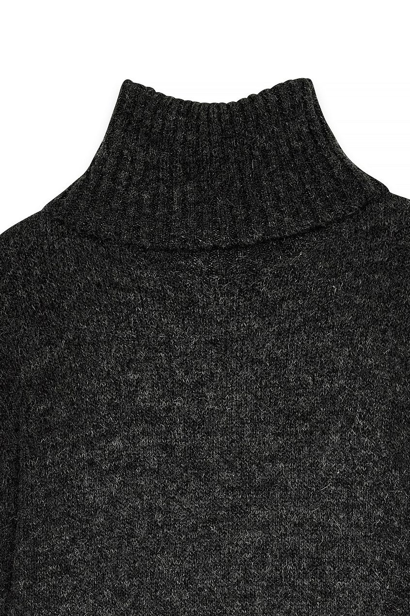 Wool Blend Knitted Midi Dress