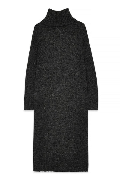 Wool Blend Knitted Midi Dress