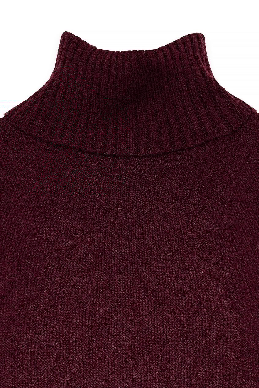 Wool Blend Knitted Midi Dress