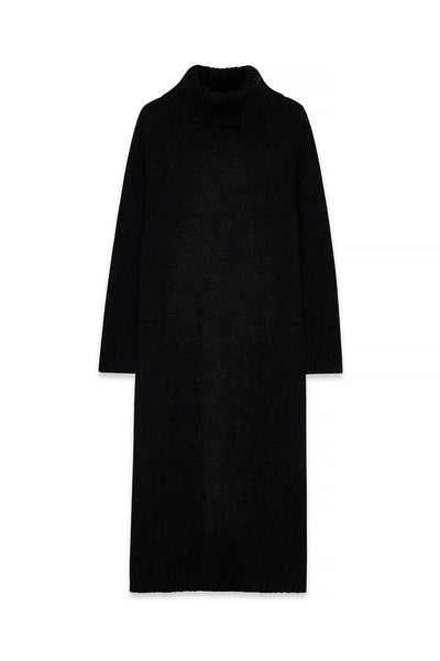 Wool Blend Knitted Midi Dress