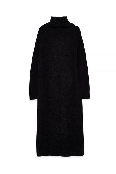 Wool Blend Knitted Midi Dress