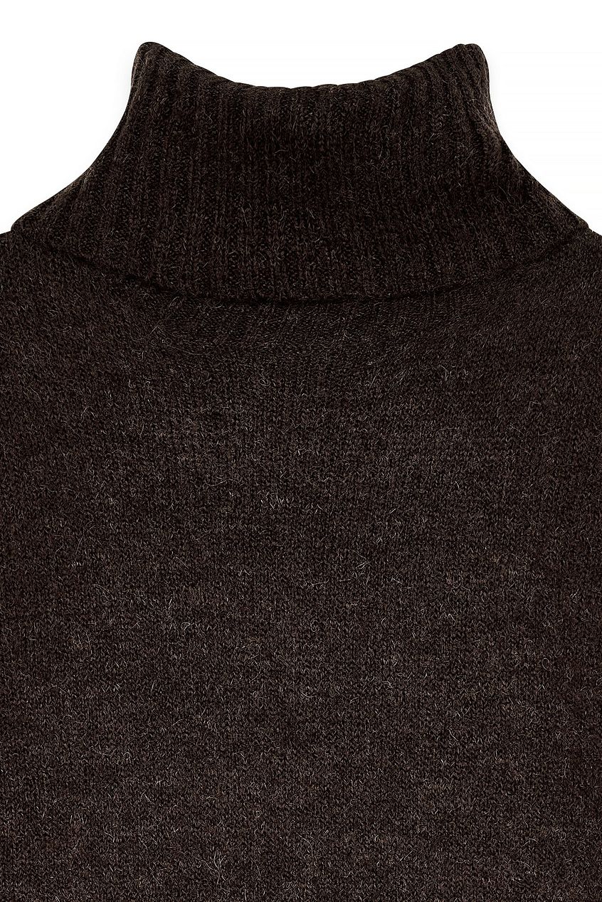 Wool Blend Knitted Midi Dress