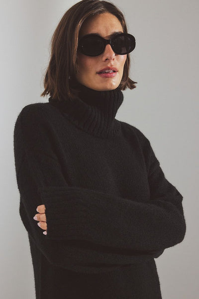 Wool Blend Knitted Midi Dress