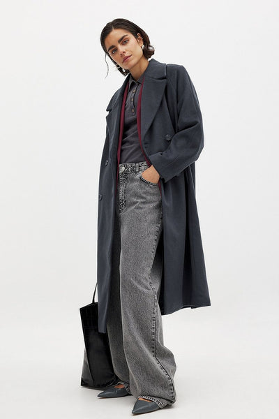 Wool Blend Oversized Coat