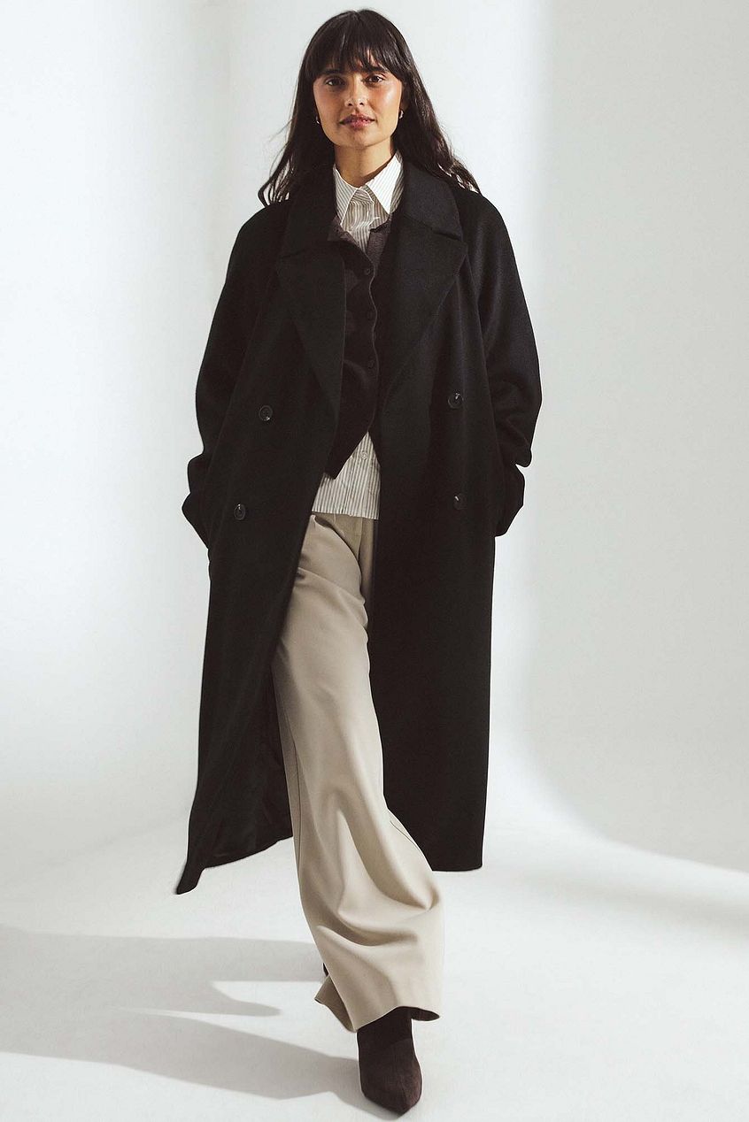 Wool Blend Oversized Coat