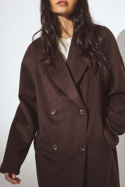 Wool Blend Oversized Coat