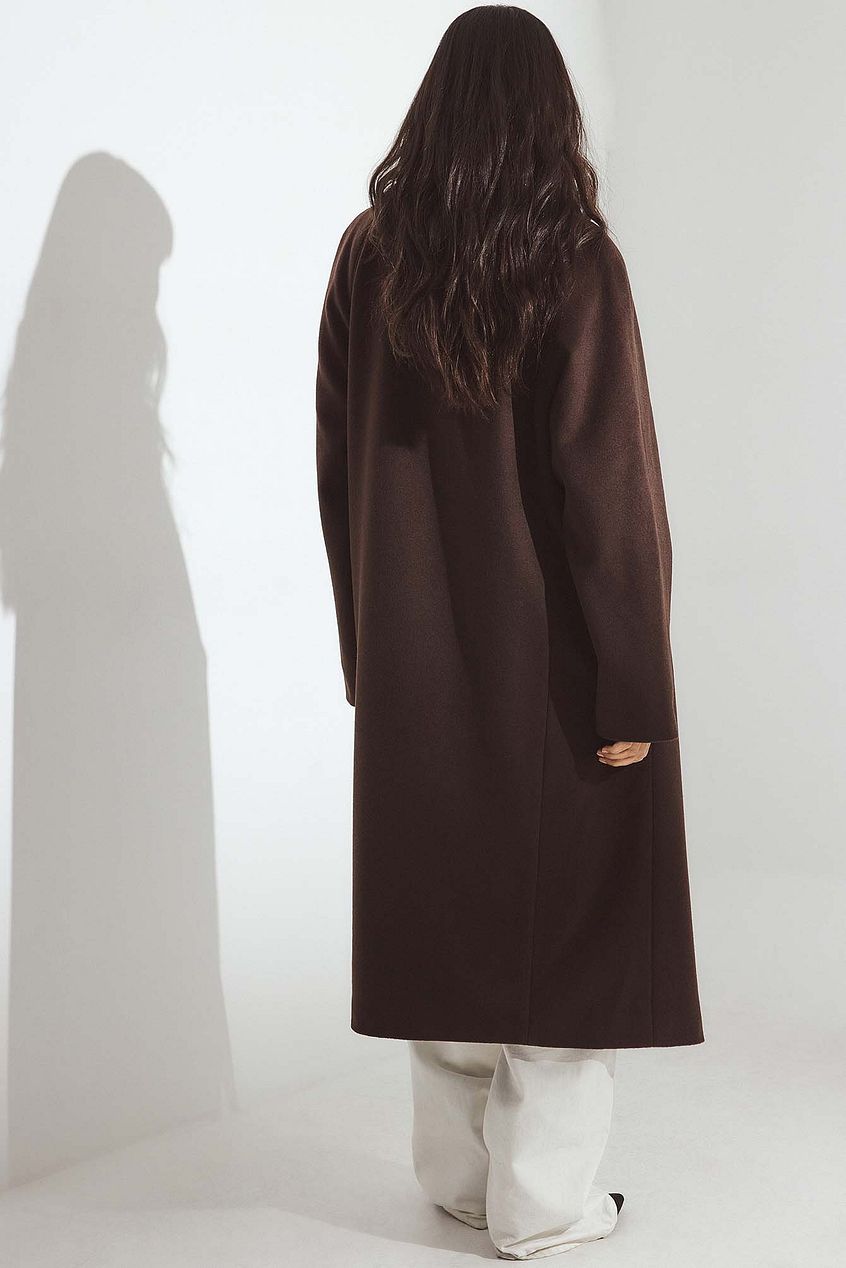 Wool Blend Oversized Coat