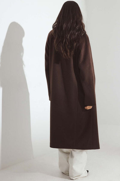Wool Blend Oversized Coat