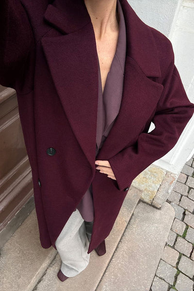 Wool Blend Oversized Coat