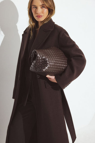 Woven Rounded Tote Bag