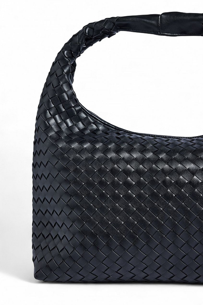 Woven Rounded Tote Bag