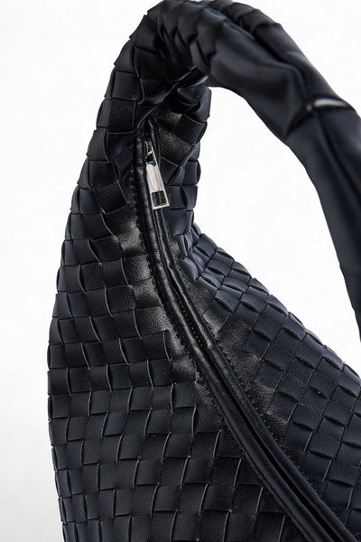 Woven Rounded Tote Bag