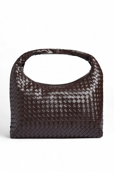 Woven Rounded Tote Bag