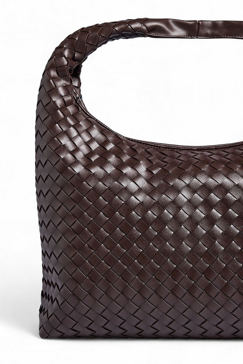 Woven Rounded Tote Bag