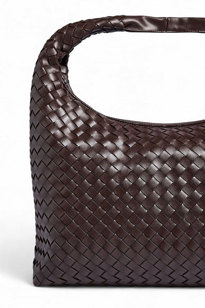 Woven Rounded Tote Bag