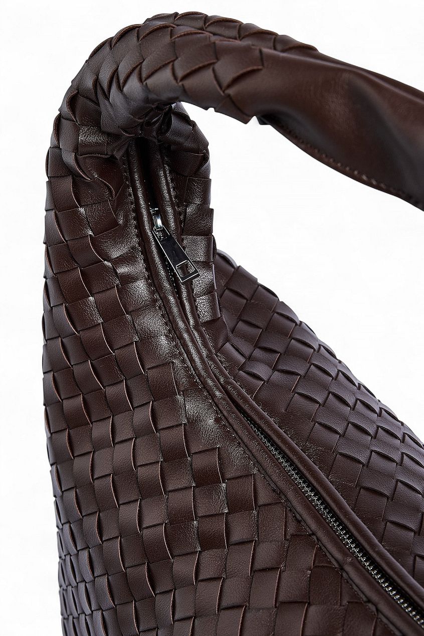 Woven Rounded Tote Bag