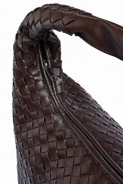 Woven Rounded Tote Bag