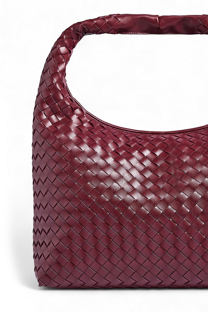Woven Rounded Tote Bag