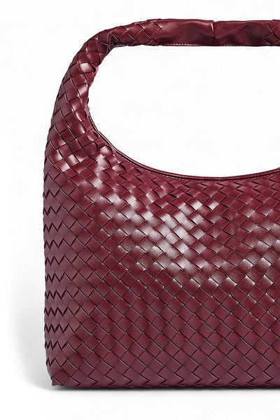 Woven Rounded Tote Bag